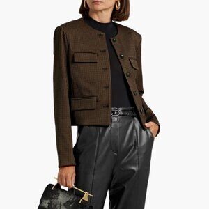 VERONICA BEARD Berkley houndstooth tweed jacket